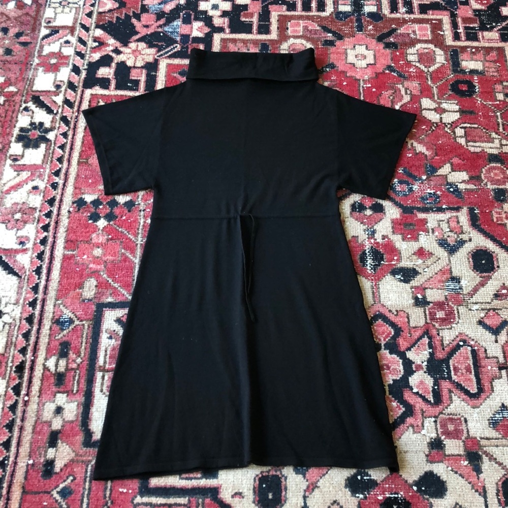 Theory cowl neck kimono sleeve wool sweater dress (Small)